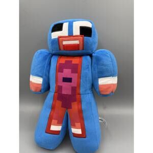 Unspeakable Blue Plush Minecraft Style Character 10” Warren James Toy